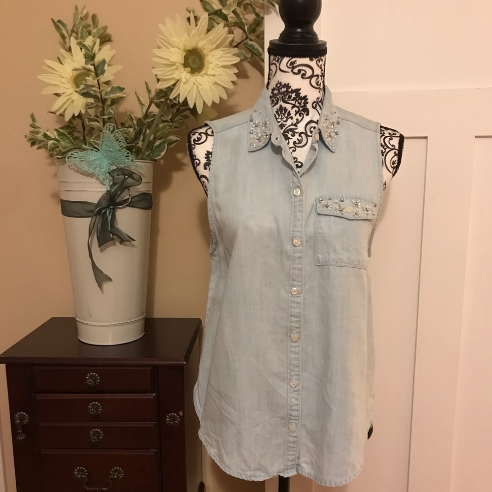 Abercrombie & Fitch Bedazzled Tank